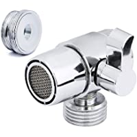 JTDEAL Válvula Desviador (M22 x M24)- Premium Aleación Ducha Válvula de Desviador para Cocina o Baño Fregadero Grifo…